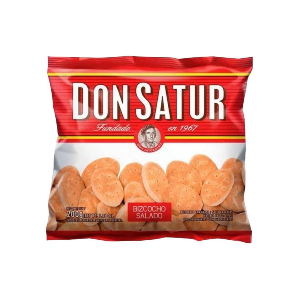 Don Satur Bizcochitos Salados 200 Grs