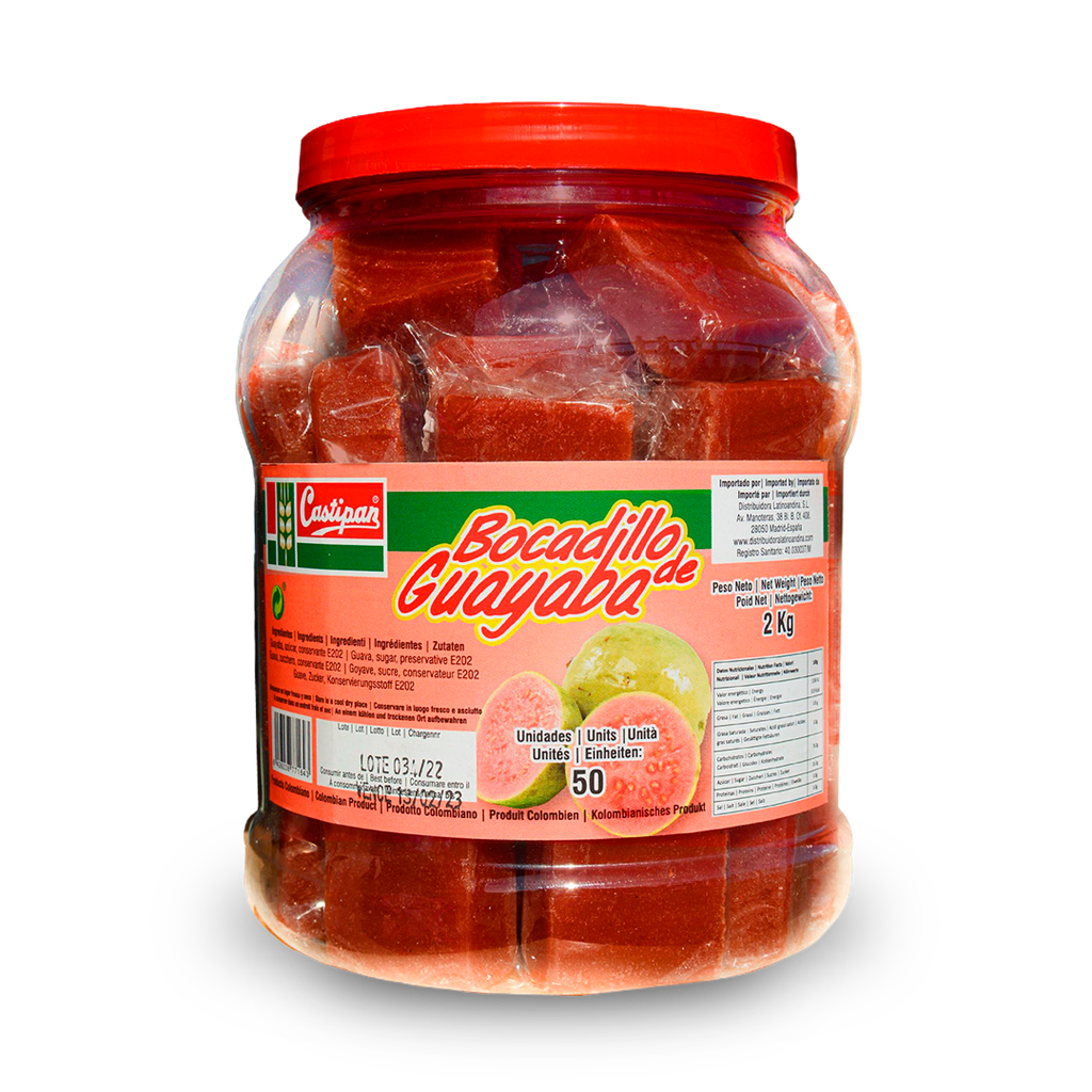 Castipan 50 Bocadillos de Guayaba Bombonera