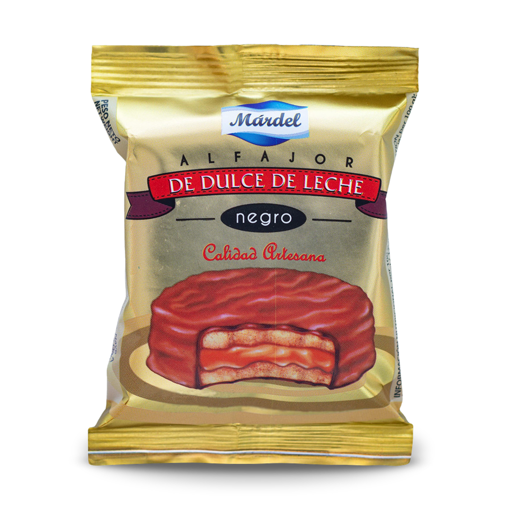 Alfajores de Dulce de Leche Mardel Chocolate Negro 3 Uds.