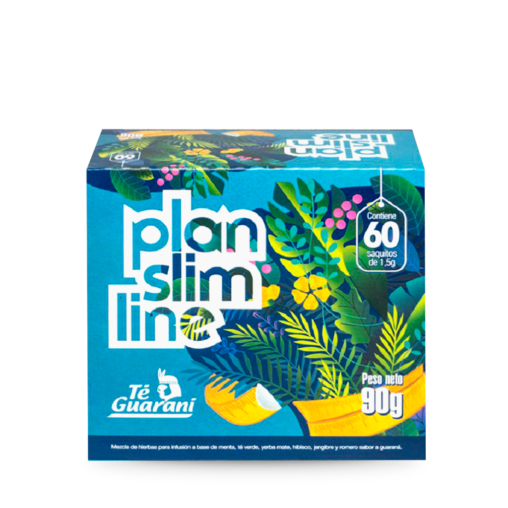 Plan Slim Line, 60 saquitos Te Guaraní