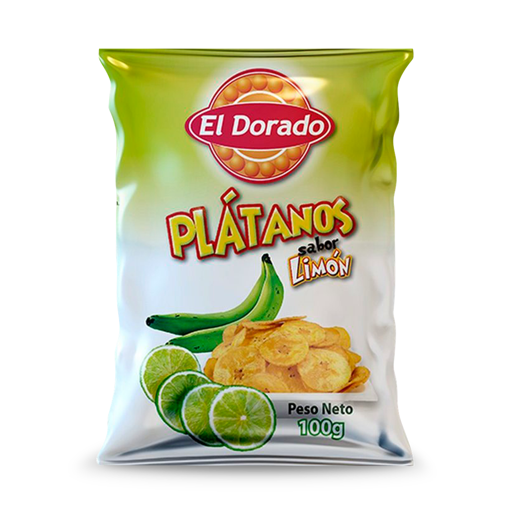 Platanitos Chile y Limón El Dorado 100 grs