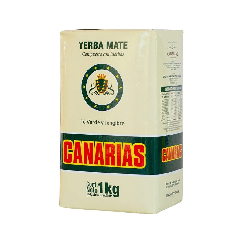 Canarias Te Verde y Jengibre Yerba Mate 1 kg