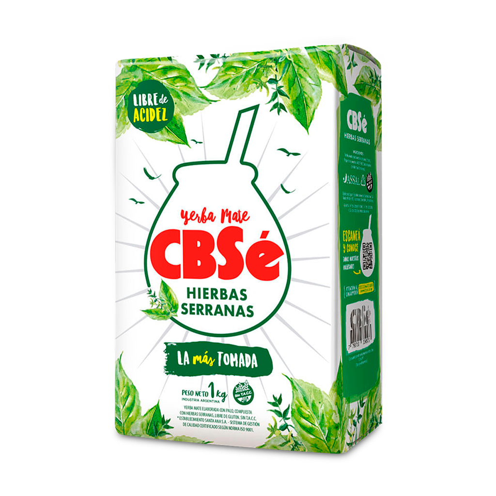 Cbse Hierbas Serranas Yerba Mate 1 Kg