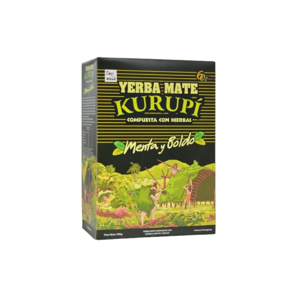 Kurupi Yerba Mate con Menta y Boldo 500 Grs