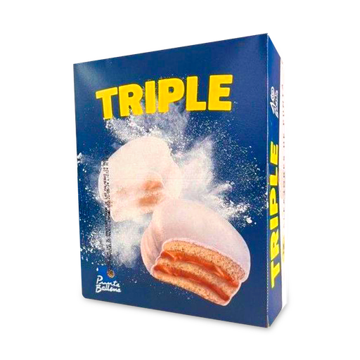 [PBA-ALFA-3NI] Alfajor Punta Ballena Triple Nieve - 12 Unidades