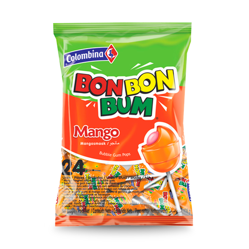 [COL-MANG-24U] Bon Bon Bum Chicle Mango, 24 Uds