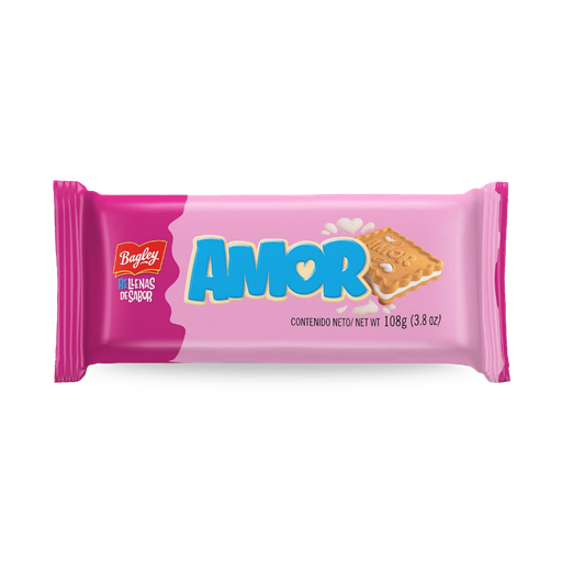 [BAG-AMOR-1UD] Galletitas Amor Bagley 112 Grs