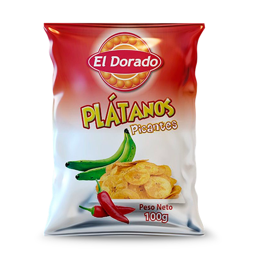 [PLA-ELDO-PICA] Platanitos Picantes El Dorado 100 Grs