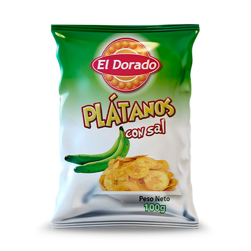 [PLA-ELDO-SAL] Platanitos Con Sal El Dorado 100 Grs