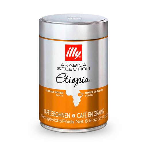 [CAF-ILLY-GME] Illy Café Granos Mono Arábica Etiopía 250 Grs